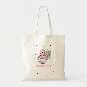 Chic Baby Flamingo, sterren, prinses Tote Bag