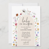 Chic Baby in Bloom Ivoor Baby shower Kaart (Voorkant)