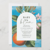 Chic Baby in Bloom |  Mooi babyfeestje Kaart (Voorkant)