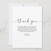 Chic Baby shower 4 Fotocollage Dank u Bedankkaart (Achterkant)