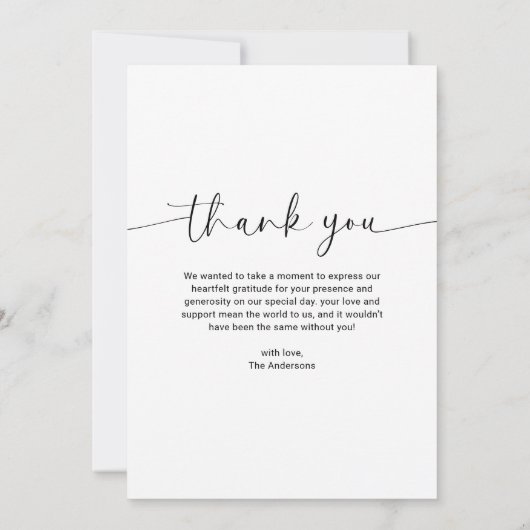 Chic Baby shower 4 Fotocollage Dank u Bedankkaart (Achterkant)