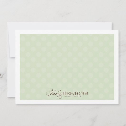 Chic-Baby shower Kaart (Achterkant)