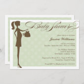 Chic-Baby shower Kaart (Voorkant / Achterkant)