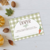 Chic Baby shower lokaal geteelde luier Raffle Informatiekaartje