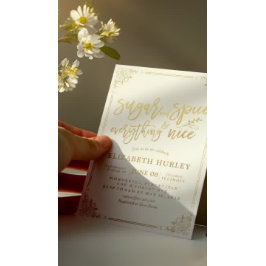 Chic Baby shower Sugar & Spice & Alles-Nice Kaart