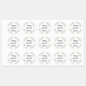 Chic Baby Shower Water Bottle Stickers (Vel)