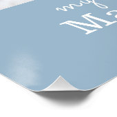 Chic Baby's eerste kerst pasgeboren foto Perfect Poster (Hoek)