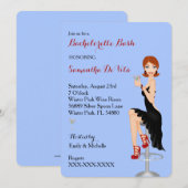 Chic Bachelorette Bash Aangepaste partijuitnodigin Kaart (Voorkant / Achterkant)