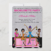 Chic Bachelorette Bash Aangepaste uitnodiging (Voorkant)