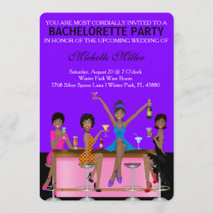 Chic Bachelorette Bash Aangepaste uitnodiging