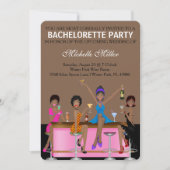 Chic Bachelorette Bash Aangepaste uitnodiging (Voorkant)