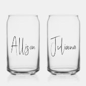 Chic Bachelorette Party Vrijgezellenfeest Favor Blikvorm Glas (Voorkant)