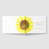 Chic Backyard Sunflower Wedding Gastenboek (Volledig)