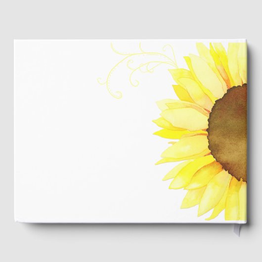 Chic Backyard Sunflower Wedding Gastenboek (Achterkant)