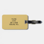 CHIC BAGAGE/GIFT TAG_ EFFEN 43/MONOGRAM BAGAGELABEL (Achterkant horizontaal)