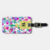 CHIC BAGAGELABEL_FUN/MODERN PASTEL CONFETTI BAGAGELABEL (Voorkant horizontaal)