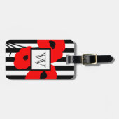 CHIC BAGAGELABEL_MOD 01 RED POPPIES BAGAGELABEL (Voorkant horizontaal)