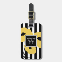 CHIC BAGAGELABEL_MOD GEEL POPPIËNTEN