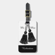 CHIC BAGAGELABEL_"Mr & Mrs." BLACK TASSELS