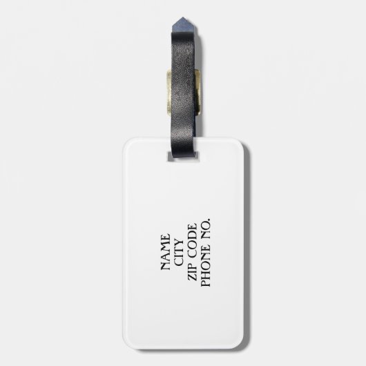 CHIC BAGAGELABEL_MR & MRS._BLACK/WHITE BAGAGELABEL (Achterkant verticaal)