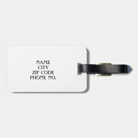 CHIC BAGAGELABEL_MR & MRS._BLACK/WHITE BAGAGELABEL (Achterkant horizontaal)