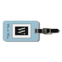 CHIC BAGAGELABEL_"Mr & Mrs." BLACK/WHITE/BLUE