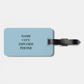 CHIC BAGAGELABEL_"Mr & Mrs." BLACK/WHITE/BLUE Bagagelabel (Achterkant horizontaal)