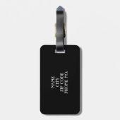 CHIC BAGAGELABEL_"Mr & Mrs." LILA/BLACK/WHITE Bagagelabel (Achterkant verticaal)