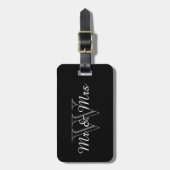 CHIC BAGAGELABEL_"Mr & Mrs." MET MONOGRAM Bagagelabel (Voorkant verticaal)