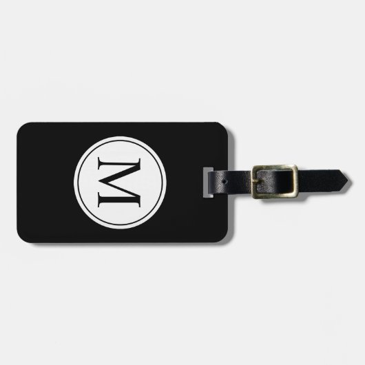 CHIC BAGAGELABEL_WHITE/BLACK BAGAGELABEL (Voorkant horizontaal)