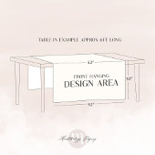 Chic Baking Utensils Bakery Logo Market Booth Sign Tafelkleed