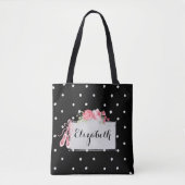 Chic Ballet - Gepersonaliseerd Tote Bag (Voorkant)