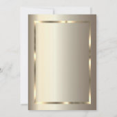 Chic Balloons, Gold Lijst, Champagne Retirement Kaart (Achterkant)