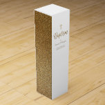 Chic Baptism Gold White Cross Spaans bedankt Wijn<br><div class="desc">Verhoog uw doop Dank u met Elegantie: Chique Doop Goud Wit Kruis Spaans Dank u Wijndoos. Introductie van onze Chic Baptism Gold White Cross Spanish Thank You Wine Box - een bewijs van de schoonheid van de presentatie en een viering van een gezegend moment. Ontworpen om moderne eenvoud en verfijnde...</div>