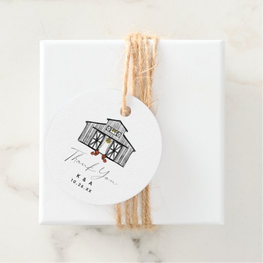 Chic Barn dank je Bedankjes Labels (In situ)