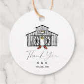 Chic Barn dank je Bedankjes Labels (Achterkant)