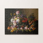 Chic Baroque Flowers still Life Art Painting Legpuzzel<br><div class="desc">Mooie hedendaagse en kleurrijke  schilderij van florale olie.</div>