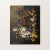 Chic Baroque Flowers still Life Art Painting Legpuzzel (Verticaal)