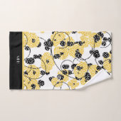 CHIC BATH TOWEL SET_COOL, MODERN FLORAL/STIPPEN BAD HANDDOEK (Handdoek)