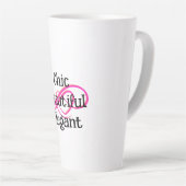 Chic, Beautiful, Elegant Latte Mug Latte Mok (Rechterhoek)