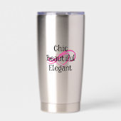Chic, Beautiful, Elegant Mug Geïsoleerde Drinkbeker (Voorkant)