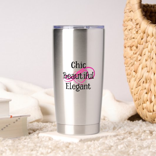 Chic, Beautiful, Elegant Mug Geïsoleerde Drinkbeker (Woonkamer (Gedraaid)  )