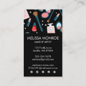 Chic Beauty Makeup Artist Feminine Girly Visitekaartje (Achterkant)