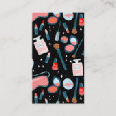 Chic Beauty Makeup Artist Feminine Girly Visitekaartje (Voorkant)