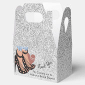 Chic Beauty Mode Glitter Vrijgezellenfeest Bedankdoosjes (Geopend)