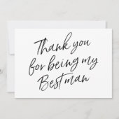 Chic "Bedankt dat je mijn beste man bent" Bedankkaart (Voorkant)