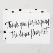 Chic "Bedankt" voor trouwband, muzikant of DJ Bedankkaart (Voorkant / Achterkant)