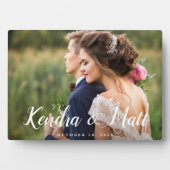 Chic-bedekking | Persoonlijke bruiloft foto Fotoplaat (voorkant)