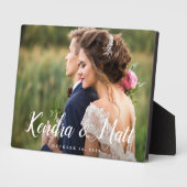 Chic-bedekking | Persoonlijke bruiloft foto Fotoplaat (Zijkant)