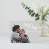 "Chic Beginnings"  De datum opslaan Postc Aankondigingskaart (Staand voorkant)